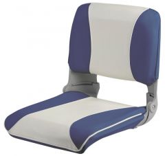 Sedile con schienale ribaltabile e sfilabile Bianco/blu 