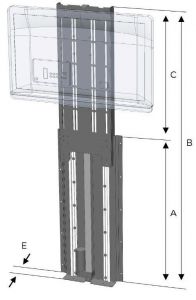 TV LIFT 750mm 24V 