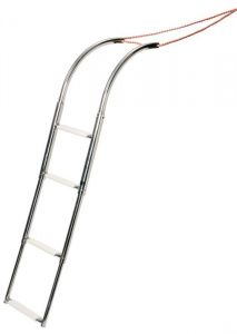Scaletta inox 4 gradini per gommoni 