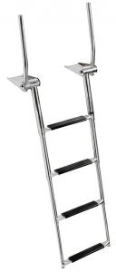 Scaletta telescopica 4 gradini con maniglie