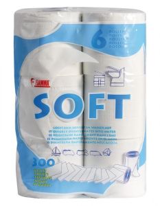 Confezione 6 rotoli carta igienica idrosolubile 