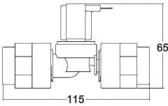 Elettrovalvola Tecma plastica 12 V 