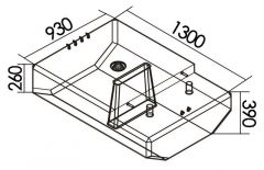 Serbatoio carburante 372 l 