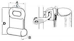 Cursori nylon curvi 10 mm 