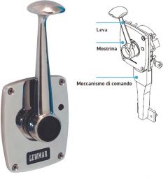 Controllo motore Lewmar leva singola 