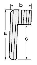 Profilo teak per cornici 71.042.00 