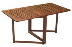 Tavolo teak pieghevole 78x145x70 cm 