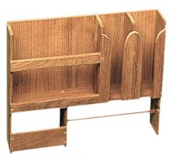Porta piatti teak 490x106x425 mm 