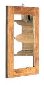 Specchio cornice teak 275x375 mm 