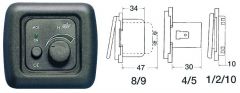 Dimmer 40 W grigio 
