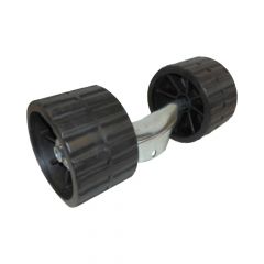 Staffa con rulli oscillanti neri 