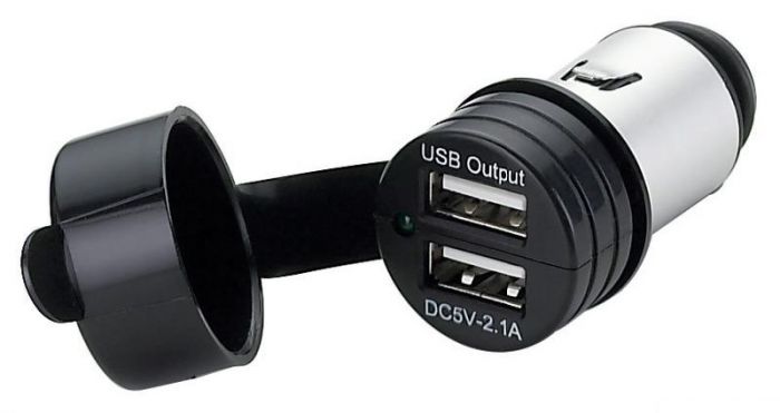 Presa Accendisigari Doppia Carpoint Con Porta USB E Interruttore – 12V 5A – Con LED Bianco - 2