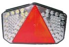 Fanale a LED posteriore destro con 7 funzioni e catadiottro triangolare
