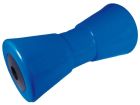 Rullo centrale blu in PVC lunghezza 200 mm e foro di 21 mm e diametro 95 mm