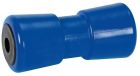 Rullo centrale blu in PVC lunghezza 185 mm e foro di 21 mm
