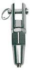 Terminale inox per impiombature a forcella per cavi di 10 mm
