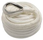 Cima ormeggio impiombata 16 mm x 11 m bianca