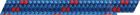 Doppia treccia blu mm 6 