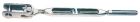 Tenditore sartiame cannula aperta 5/16" cavo 4 mm