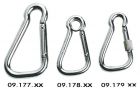 Moschettone inox grande con occhio 23 mm