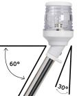 Asta 360° 60 cm in asse fanale bianco