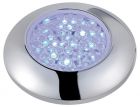 Plafoniera stagna LED cromata luce blu