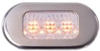 Luce cortesia inox 3 LED gialli