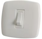 Interruttore Contemporary 1 pulsante bianco