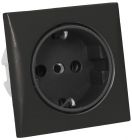 Presa AC 220 V tipo Schuko nera