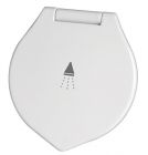 Doccia Elegant bianca tubo PVC 4 m in piano