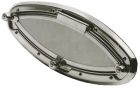 Oblò Bomar inox ellittico 457 x 197 mm