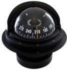 Bussola Riviera 4" con coperchio nera/nera rosa frontale