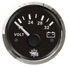 Voltmetro 18/32 V nero/lucida