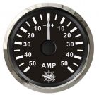 Amperometro con shunt 50 A nero/lucida