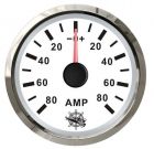 Amperometro con shunt 80 A bianco/lucida