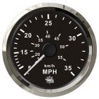 Spidometro Pitot 0-65 MPH nero/lucida