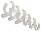 Clip bianca plastica pesante 35 mm
