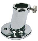 Basetta ottone cromato per asta 20 mm