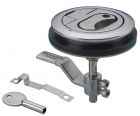 Alzapagliolo inox con serratura diametro 90 mm