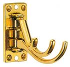 Appendiabiti 3ganci ottone lucido73x36