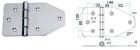 Cerniera inox AISI 316 180x100 mm