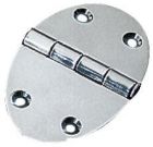 Cerniera inox 84x56 mm spessore 2 mm a mezzo incasso con fissaggio a viti