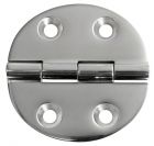 Cerniera inox AISI 316 65x65 mm in microfusione apertura standard