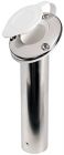 Portacanne inox 60° tappo bianco 