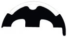 Base per profilo 44.480.38 PVC bianco