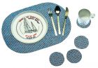 Set tovagliette color blu 
