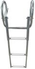 Scaletta 3 gradini bianchi con corrimano