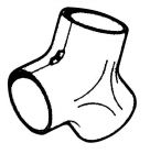 Raccordo a Y per canalizzazione aria