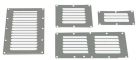 Griglia areazione 232 x 127 mm con antizanzare