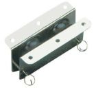Bozzello inox incasso 2 pulegge 33x10